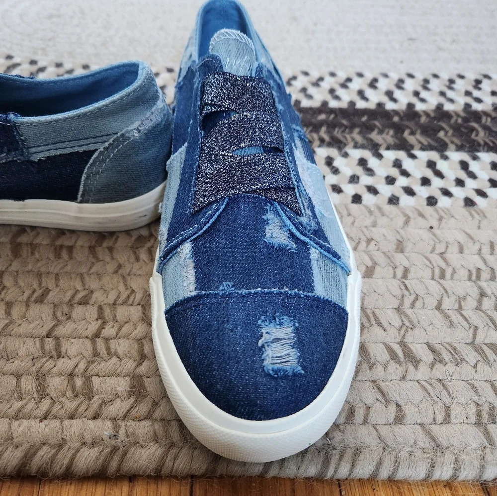 Blowfish Marley Patchwork Denim Sneakers